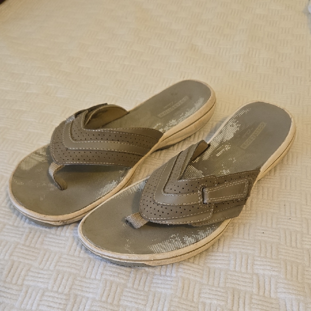 Clarks Breeze Sea Cloudstepper Women's Flip Flop Sandals Size 7